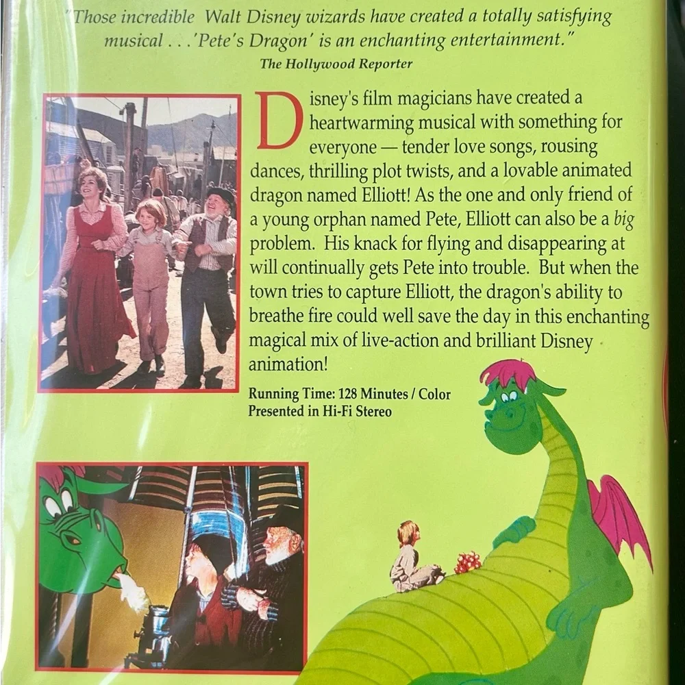 Disney Pete’s Dragon Disney VHS “Puff the magic dragon “